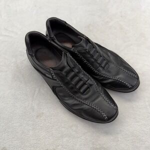 Pikolinos Fuencarrall Loafers 45 Black Leather Slip On Whipstitch Casual Shoes